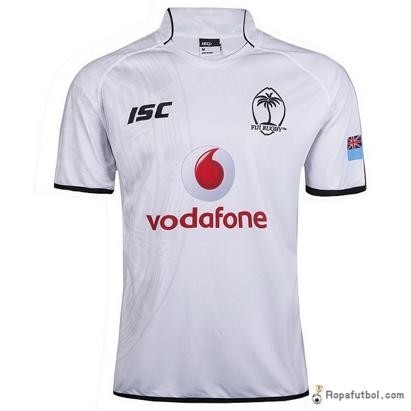 Camiseta Rugby Fiyi Replica Primera Ropa 2017 18 Blanco